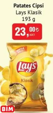 LAYS KLASİK   PATATES CİPSİ